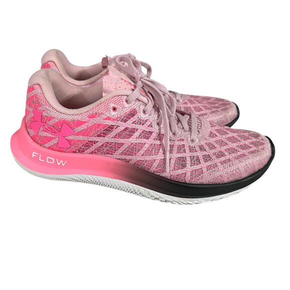 Under‎ Armour Pink Flow Velocity Wind 2 Running Shoes Size 7.5 - Picture 2 of 11